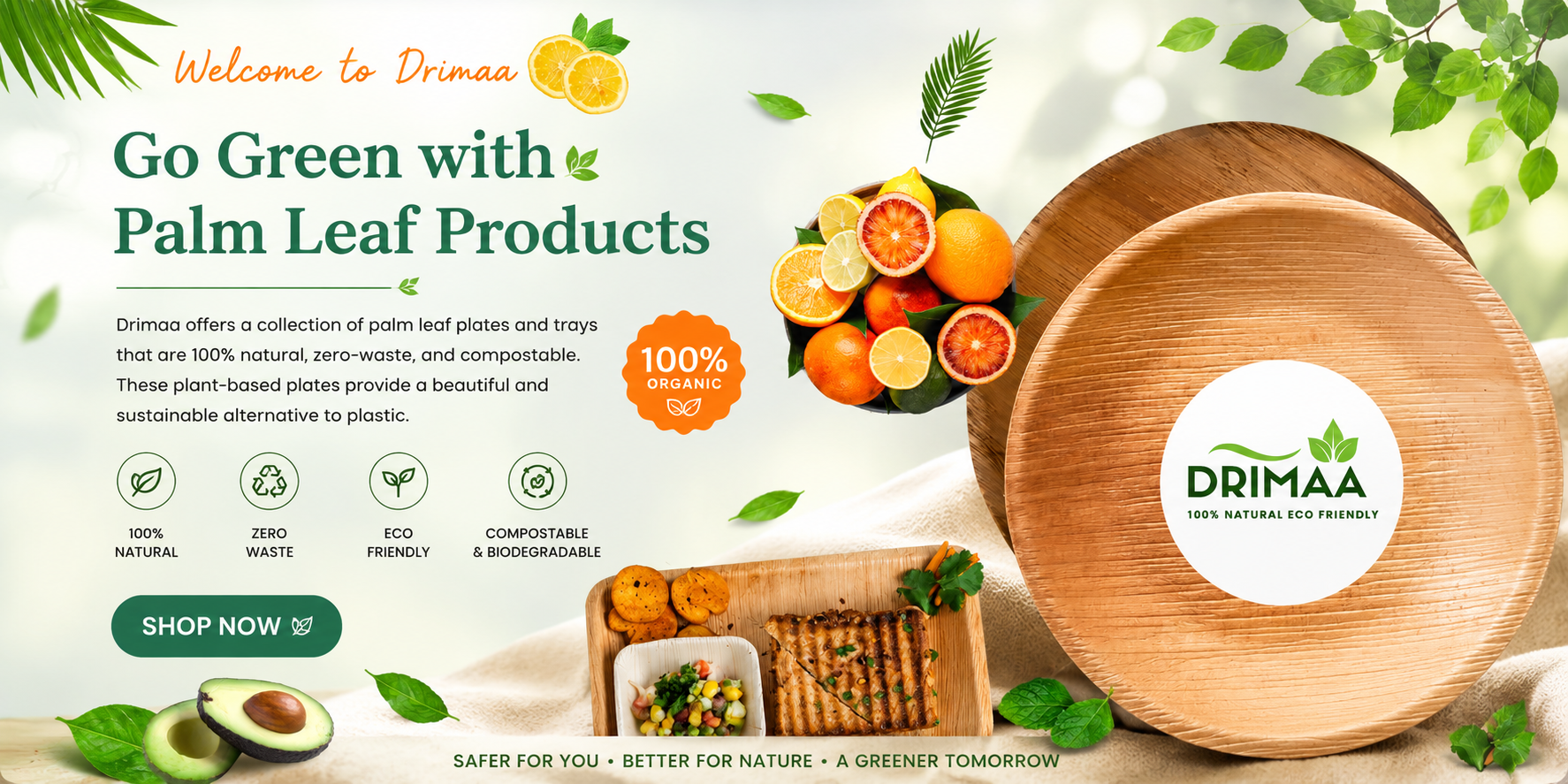 Drimaa - Organic Palm Leaf Products